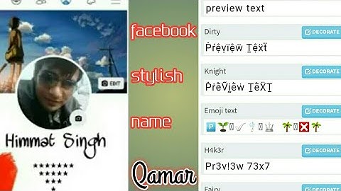 How To Change FaceBook Name In Stylish Font // 2018 tach android tips