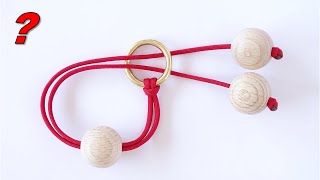 Rope and Ball Puzzle 'Bull's Nose'  How to Make and Solve / Reassemble  CBYS Paracord Tutorial