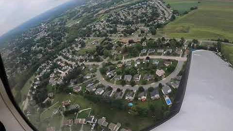 Landing at KDMW in the Piper M500  G1000 Nxi Aircraft