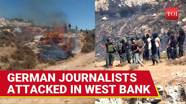 German Journalists Assaulted By Israeli Settlers In West Bank I Attack Video Goes Viral