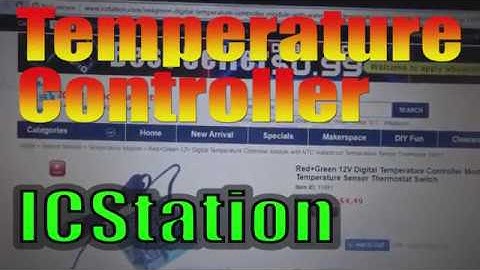 Temperature controller thermostat Switch review. An ICStation module