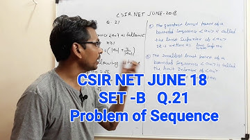 CSIR NET JUNE-2018 Q.21 SET-B  Maths Solution | Limit of Superior and Inferior | Real Analysis