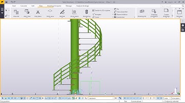 How to Create Spiral Staircase Manually in Tekla Structures