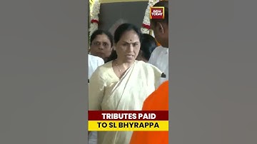 ಭೈರಪ್ಪನವರಿಗೆ ಶ್ರದ್ಧಾಂಜಲಿಗಳು | #shorts #ಗೌರವ #slbhyrappa #shobhakarandlaje #dkshivakumar