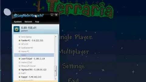 How to make a terraria server with hamachi!!!