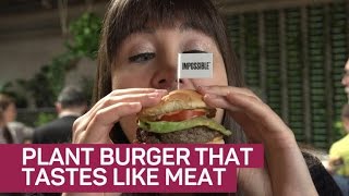 This plant burger actually tastes like meat