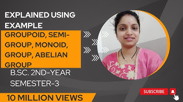 Examples Groupoid Semi-group Monoid Group Abelian Group l Abstract Algebra l B.Sc. 2-Year Sem-3