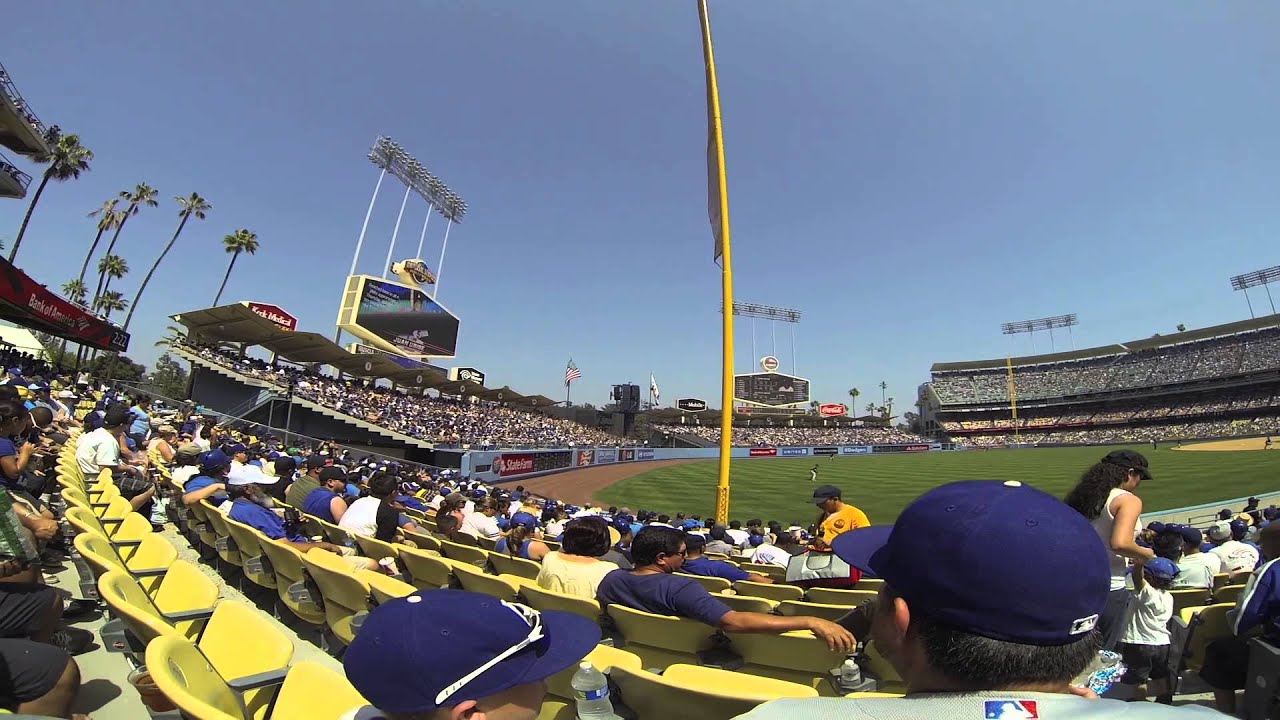 Doing the Wave at Dodger Stadium YouTube