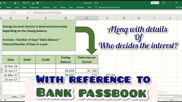How to calculate Interest on Savings Account in Excel | Savings Account Excel Calculator