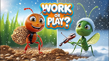 The Lazy Grasshopper Learns a Lesson | Animated Fable for Children