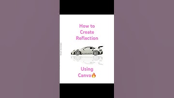 Canva Tutorial 🔥How To Create Reflection Using Canva. Easy Tutorial❤️‍🔥 #canvadesign #canvaapps