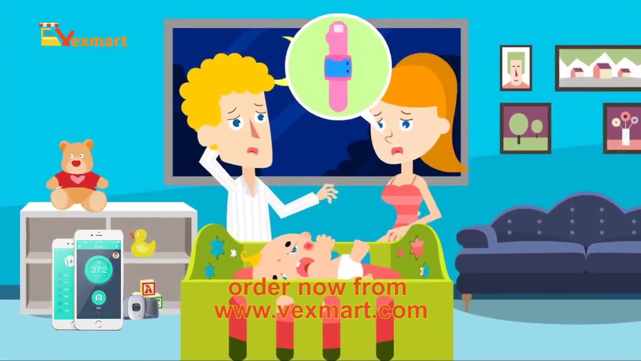 Smart wearable baby thermometer, isee