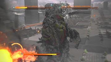 GODZILLA PS4 versus mode : Hedorah vs. Kiryu vs. Godzilla 2014