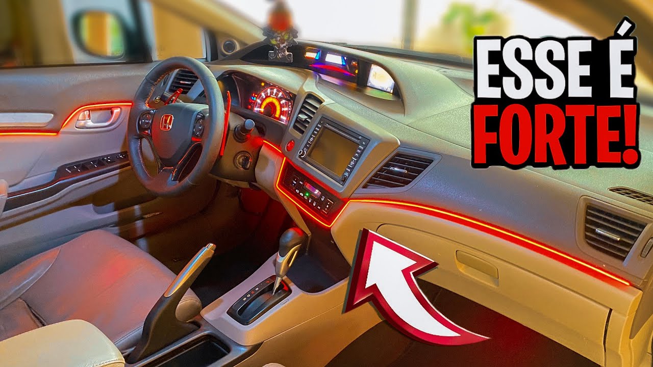 NOVOS LEDS PRA INTERNA DO CIVIC - PASSO A PASSO