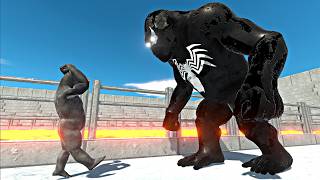 Venom Goro vs Mutant Primates in Lava Stadium Arena - Animal Revolt Battle Simulator screenshot 1