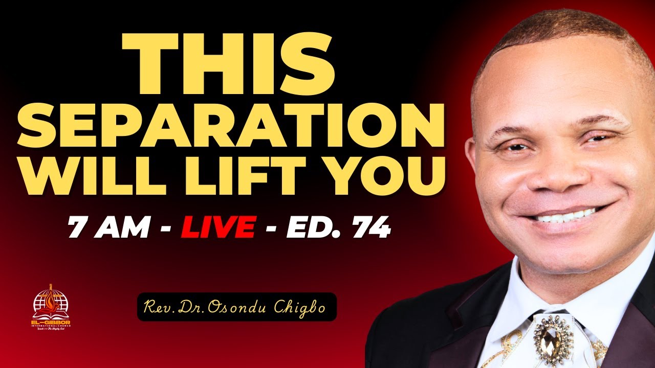 Separated for Glory: The Prophetic Shift That Will Elevate You Today |Rev Dr. Osondu