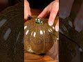 Cutting a Glass Crystal Pumpkin in Half 🎃✨ | AI ASMR Satisfying Video #shorts