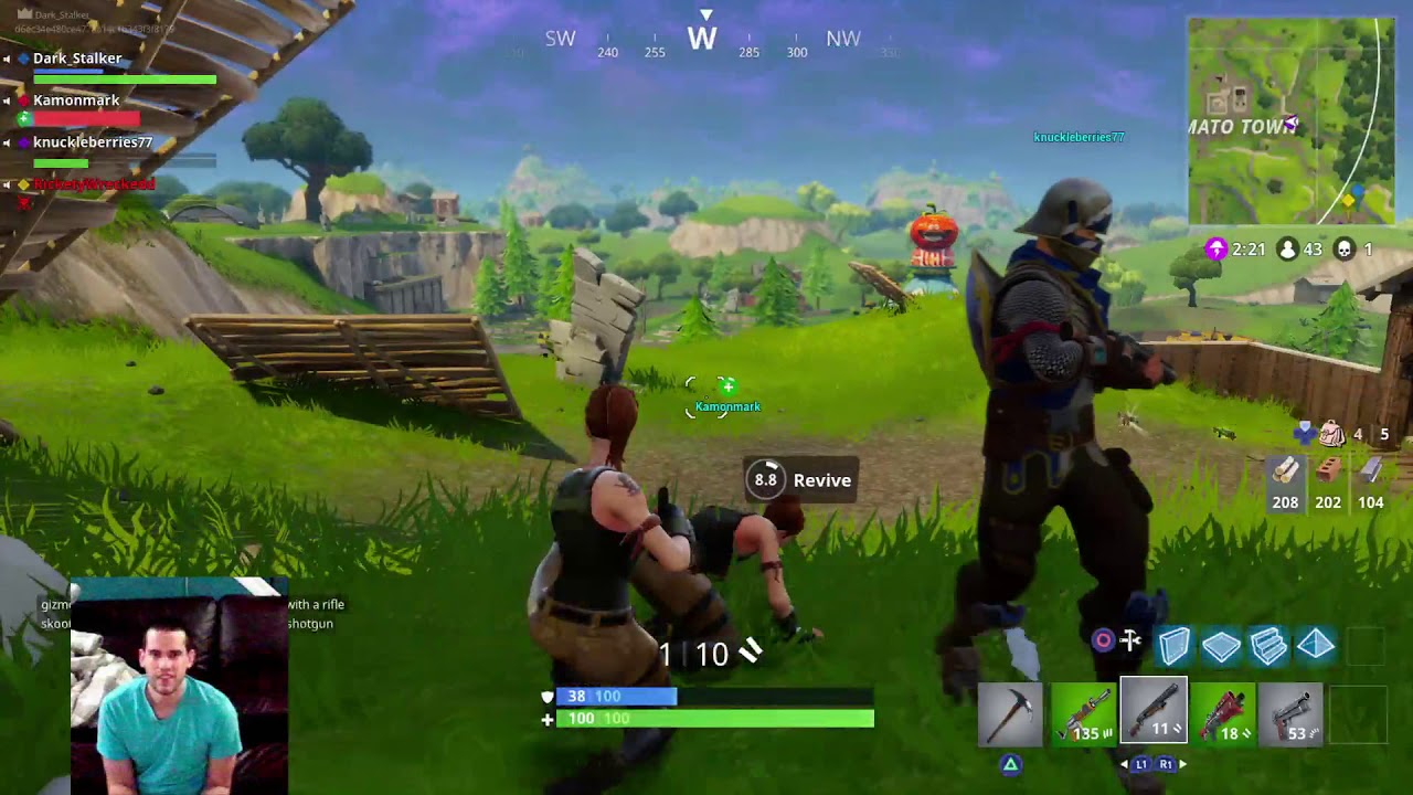 Fortnite How many times do I have to revive my teammates (PS4 Pro