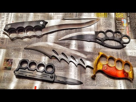 Knuckle Duster Knife 🗡️🗡️ Amazing Button Knife, Gupti knife, Indian  Sword Market