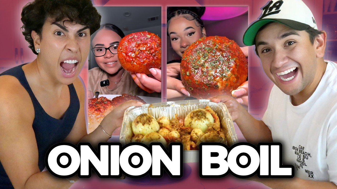 COOKING THE VIRAL ONION BOIL W/ LOUIE (VIRAL TIKTOK RECIPE)