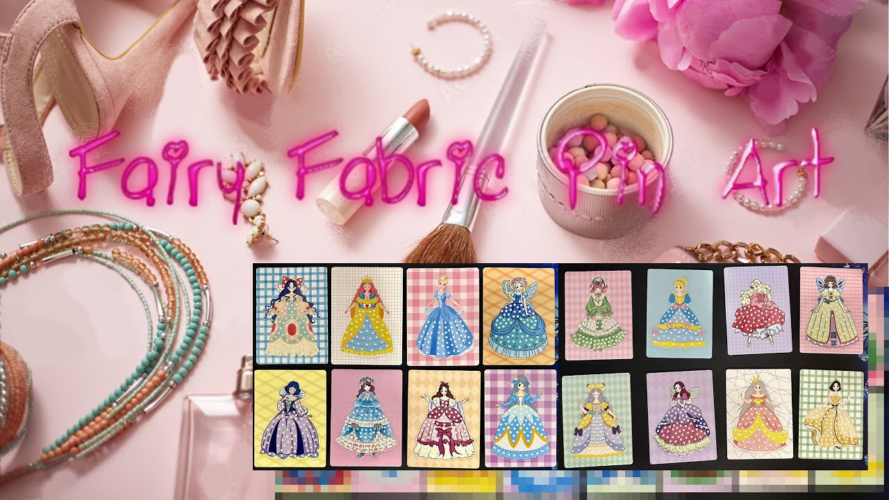 Fairy Fabric Pin Art - Speed Art Time Lapse