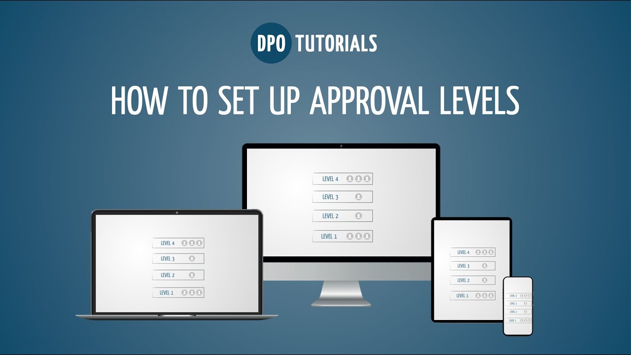 How to setup approval levels - Tutorial by Digital Purchase Order
