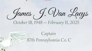 Funeral Services for Jim Van Laeys, former Captain of the 87th PA Co. C