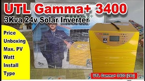 Utl Gamma plus rmppt Soler Inveter 3400 va best inveter ThingsReview3747