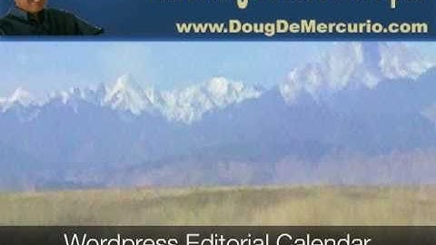 Wordpress Calendar Plugin