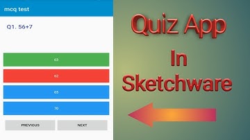 Make a mcq or quiz test app in sketchware| Lighting Knowledge|