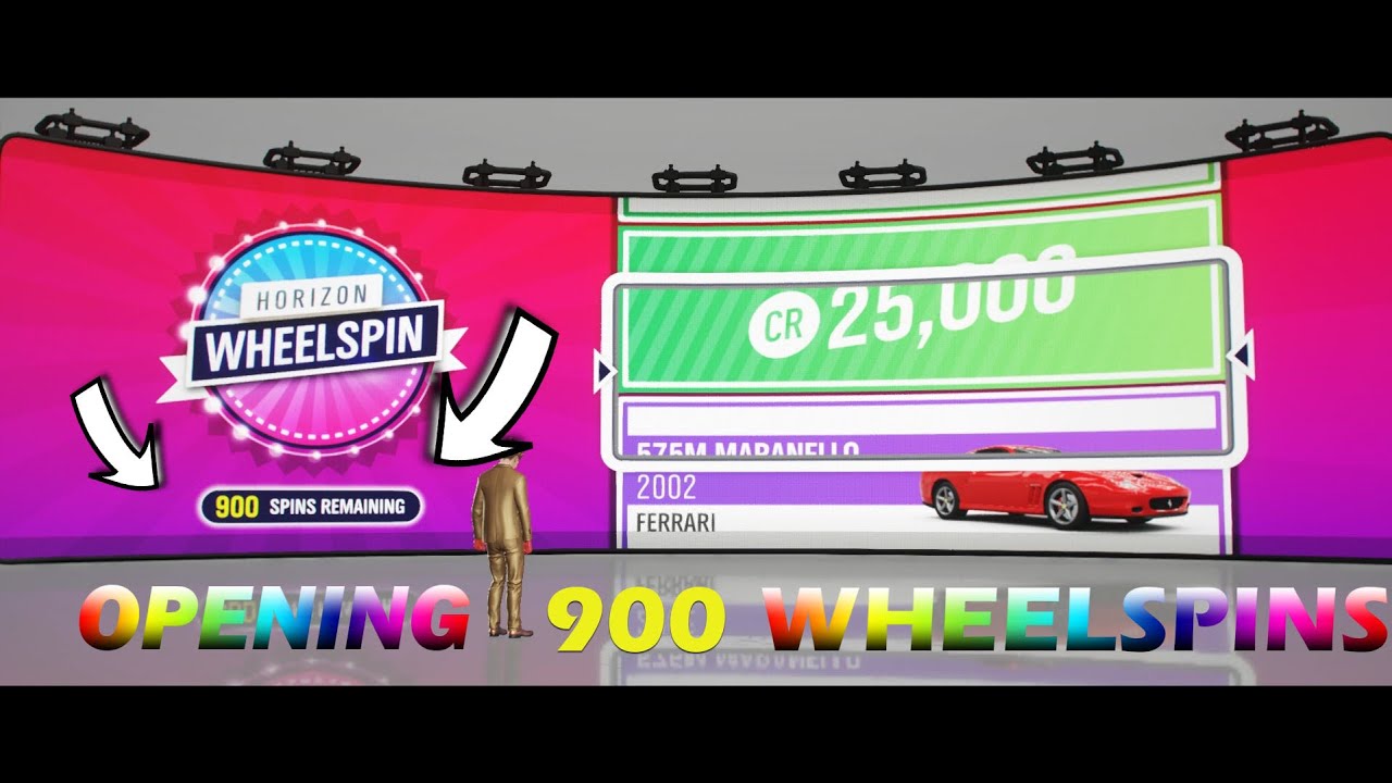 OPENING 900 WHEELSPINS IN Forza Horizon 4 YouTube