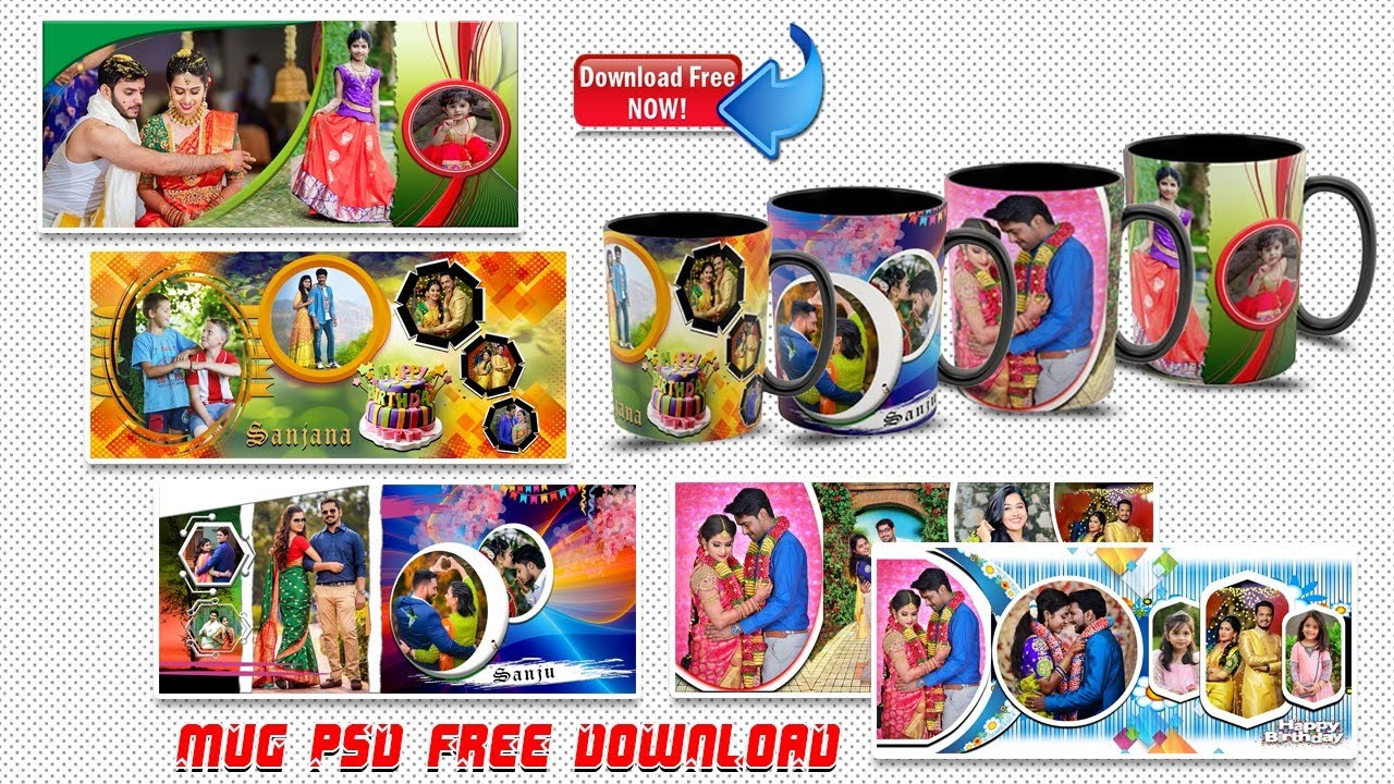 How to sublimation printing/free mug design download/mug design 2023 IN Hindi
