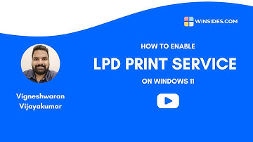 ⚡ Quick Steps to Enable LPD Print Service on Windows 11 🖨️