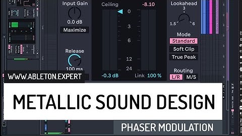 Metallic Sound Design using phaser, shaper and lfo