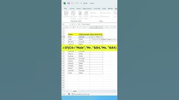 Add Title With Name In Excel #exceltricks #excelshorts #excel