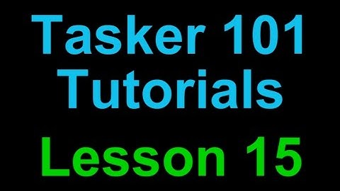 Tasker 101 Tutorials: Lesson 15 - Car Settings - Auto Text Reply - Speak/Read Text