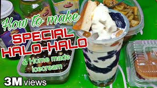 How to make special HALO-HALO & ICE CREAM. na hindi  mahal. pang business | Cocobolo Vlogger