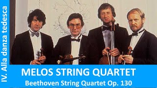 Melos String Quartet. Beethoven Op. 130 IV. Alla danza tedesca (1990)