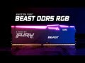 金士頓 Kingston RGB DDR5 5200 32G 16GX2 BEAST 獸獵者 桌上型超頻記憶體 KF552C36BBEAK2-32 product youtube thumbnail