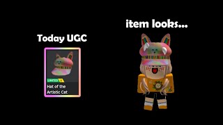 Free Limited UGC - Hat of the Artistic Cat (sold out 🚫)
