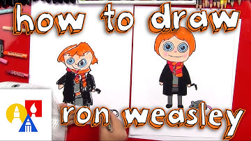 How To Draw A Cartoon Ron Weasley And Scabbers
