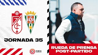 Rueda de prensa de Germán Crespo del postpartido Recreativo Granada vs Córdoba CF