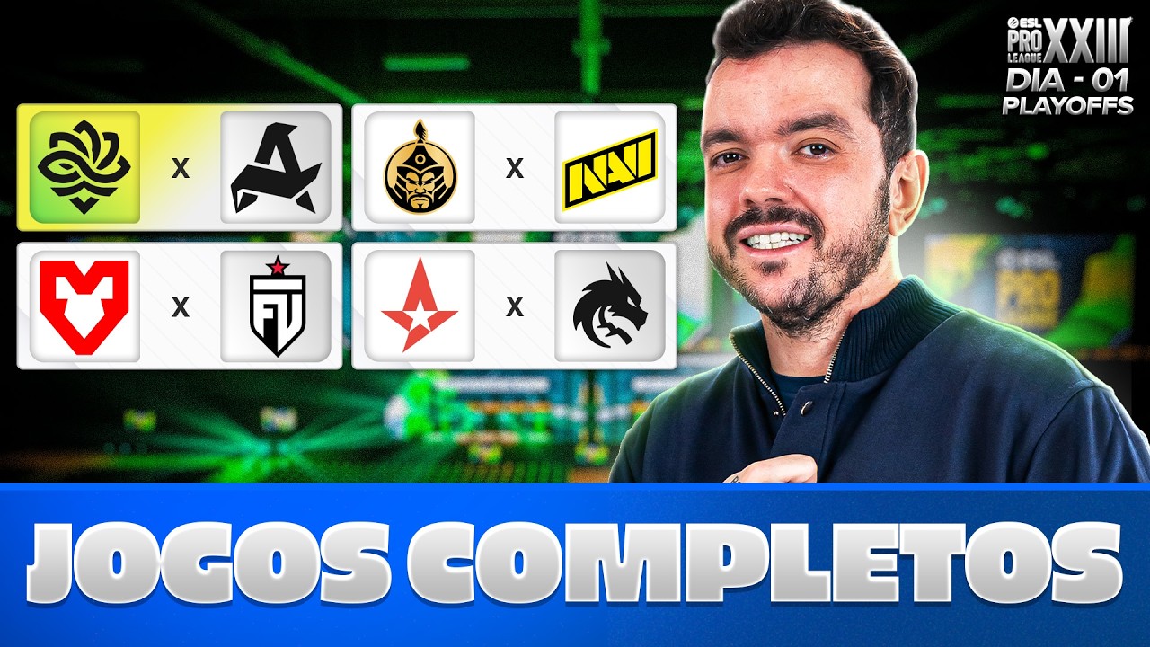 ASTRALIS X SPIRIT | PLAYOFFS  ESL PRO LEAGUE SEASON 23 - !socio - Siga @Gaules