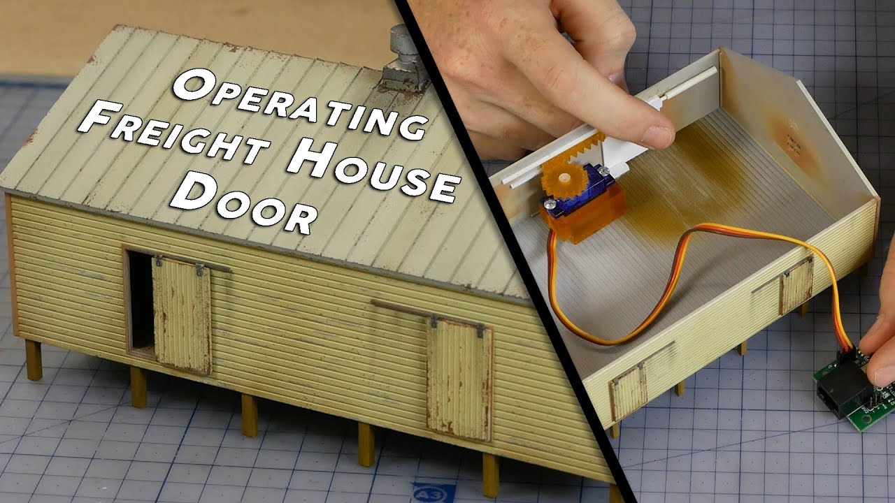 Build, Paint & Animate a Working Freight House - Model Railroad Scenery