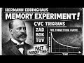 Hermann Ebbinghaus forgetting curve memory experiment| cvc trigram| relearning experiment