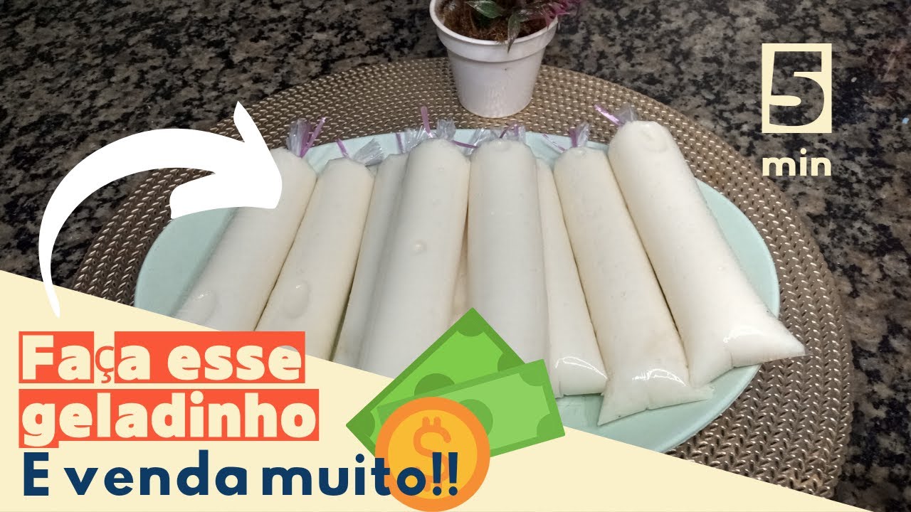 Como fazer geladinho Gourmet de coco - YouTube