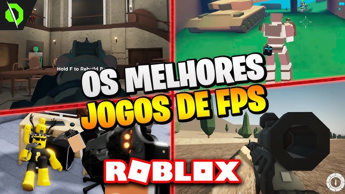 TOP 5 MELHORES JOGOS DE TIRO/FPS DO ROBLOX ! 