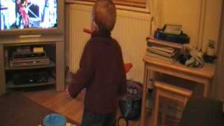 Jack dancing and singing to Spaceman