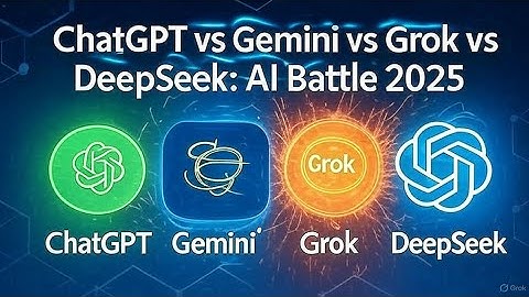 ChatGPT vs Gemini vs Grok vs DeepSeek: AI Battle 2025 🧠 #AI