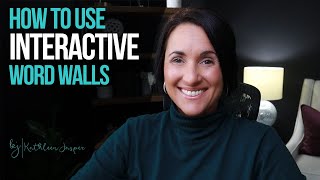 Vocabulary Activities | How to Use an Interactive Word Wall | Template Included | Kathleen Jasper